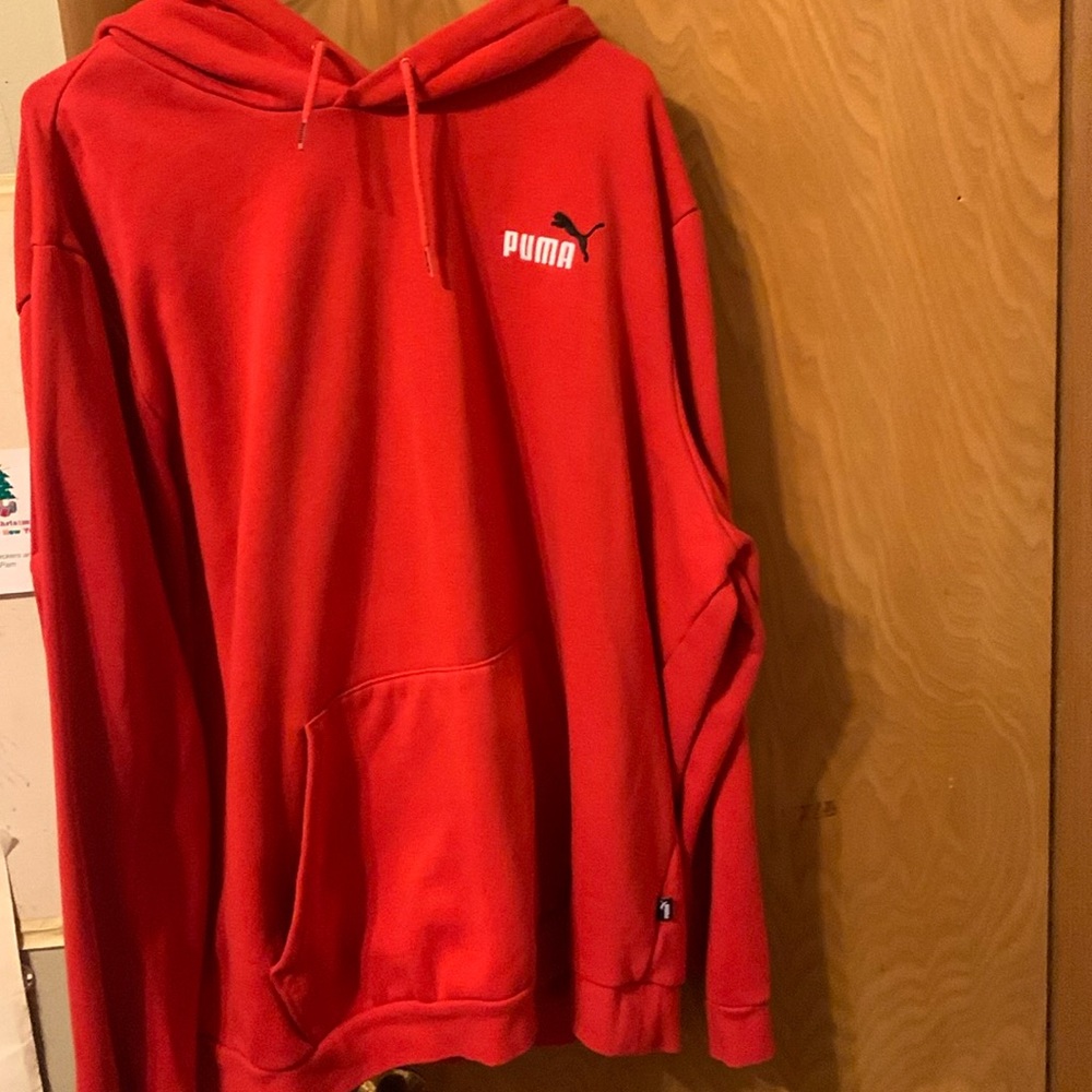 Red Puma Hoodie Unisex